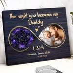 First Fathers day Gift, Infinity Love Best Gift for New Dad, First Fathers Day Canvas From Son, Daughter