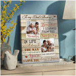 Personalized Birthday Gifts For Dad, Custom Photo Father's Day Canvas from Daughter & Son Wall Art