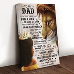 Customized Lion King Black Girl, Father and Daughter Lion Wall Art for African American Bedroom Canvas
