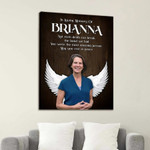 In Loving Memory Pictures Memorial Canvas, Sympathy Gift Loss Of Mom And Dad Angel Wing Canvas