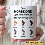 Farmhouse Dear Horse Dad – Thank You For Being Our Dad Personalized Mug Coffee
