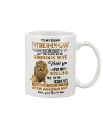 Personalized Lion To My Dear Father-In-Law Mug From Son-In-Law, Thank You For Not Selling, Father's Day Coffee Mug