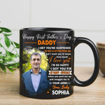 Custom Photo First Father's Day Mug, New Dad Gift for 1st Father's Day Coffee Mug