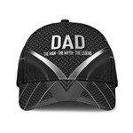 Personalized Dad The man The Myth The Legend Cap for Father, 3D Classic Cap for Daddy