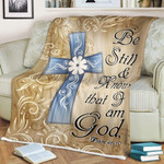 Psalm 46:10 Be still and know that I am God Christian blanket, Cross Art Blanket, Jesus Blanket