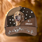 Personalized Golden Retriever Cap 3D All Over Prints for Pet Lovers, Cute Pet Cap for Her