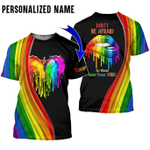 Rainbow Lips T Shirt For LGBT Community, Gay Pride 3D Shirt