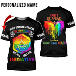 LGBT Shirt When Someone Attacks One Party Member We Roll For Initiative, Ally Shirt, Support LGBT Shirt