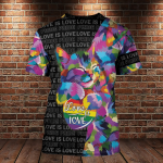 LGBT Cat T Shirt Love Is Love 3D T Shirts For LGBT Community