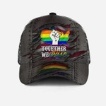 3D All Over Printing Baseball Cap Hat, Lgbt Pride Together We Rise, Gay Pride Accessories