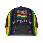 LGBT Pride Cap, These Colors Don't Run Either LGBT Printing Baseball Cap Hat, Pride Accessories