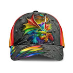 Gay 3D Classic Cap, Vivid Lgbt Dragon Iron Printing Baseball Cap Hat, LGBT Pride Accessories