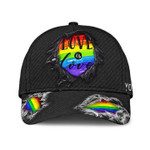 Personalized Pride 3D Baseball Cap, Rainbow Love Is Love Lgbt All Over Printed Classic Cap Hat, Lgbt Gifts