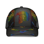Pride Cap For Lesbian, Gaymer Gifts, Skull Warrior Rainbow Lgbt Printing Baseball Cap Hat