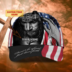 Personalized 4th of July Jesus Cap, Don't be Afraid Just Have Faith 3D Baseball Cap for Christian