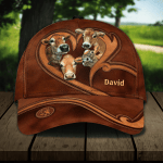 Personalized Red Angus Cap for Farmer, Special Cow Hat for Father, Cow 3D Cap for Husband