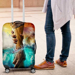 Watercolor Jesus Take My Hand Luggage Cover, Jesus Holding my hand Travel Luggage