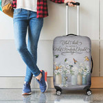 Hummingbird What A Wonderful World Luggage Cover, Hummingbird Suitcase Protector
