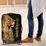 Customized Lion King Jesus Luggage Cover for Man, Husband Suitcase Protector