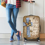 Butterfly Cross Jesus, BE still and know that I am God Luggage Cover for Christian