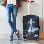 Jesus Outstretched Hands Saves Luggage Cover for Christian Suitcase Protective Cover