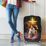 The Lion of Judah, Jesus reaching out his hand Luggage Cover, Jesus Suitcase Protective Cover
