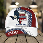 Personalized Texas Cap, God Bless Texas Cap 3D All Over Printed Texas Hat for Man, Woman