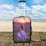 Beautiful Girl Jesus Luggage Cover for Daughter, Suitcase Protective Cover for Girl