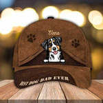 Personalized Bernese Mountain Hat, Custom Photo Bernese Mountain Cap 3D for Mom & Dad