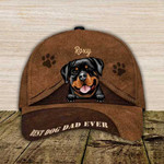 Personalized Rottweiler Dog Hat, Custom Photo Rottweiler 3D Cap