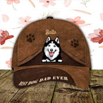 Personalized Siberian Husky Hat, Custom Photo Siberian Husky 3D Cap