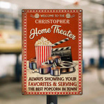 Personalized Theater Best Popcorn In Town Customized Vintage Metal Signs