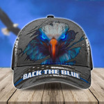 Personalized Black the Blue Police 3D Classic Cap All Over Printed for him