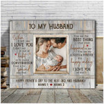 Best Father’s Day Gift Idea From Wife Customized Gift For Husband Canvas