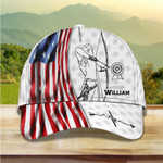 Personalized Archery Cap for 4th of July Gift for Him, Archery Hat for Archer