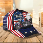 Customized Eagle Biker 3D Baseball Cap for Man , Motorcycle Hat for Him