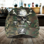 Personalized Skull Army Cap, Army 3D All Over Printed Hat for Man, Army Dad Cap
