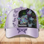 Personalized Butterfly 3D Baseball Cap for Her, Butterfly Hat for Girlfriend Birthday