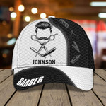 Personalized Barber Shop 3D All Over Printed Cap, Tools Of Barber Hat for Barber Man