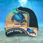 Personalized Turtle Cap for Son, Summer Beach Turtle Hat for Him Turtle Lovers Summer Holiday
