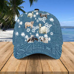 Brahman Cattle Lovers Hawaiian Summer Hats, Cow Hawaiian 3D Baseball Cap for Women & Men