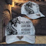 Dragon Legends are born in August - Personalized Name Cap