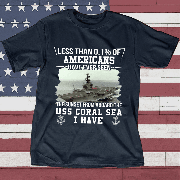 Memorial Day Have Ever Seen The Sunset From USS Coral Sea Shirt