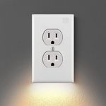 ❤ Outlet Wall Plate With Led Night Lights-No Batteries Or Wires