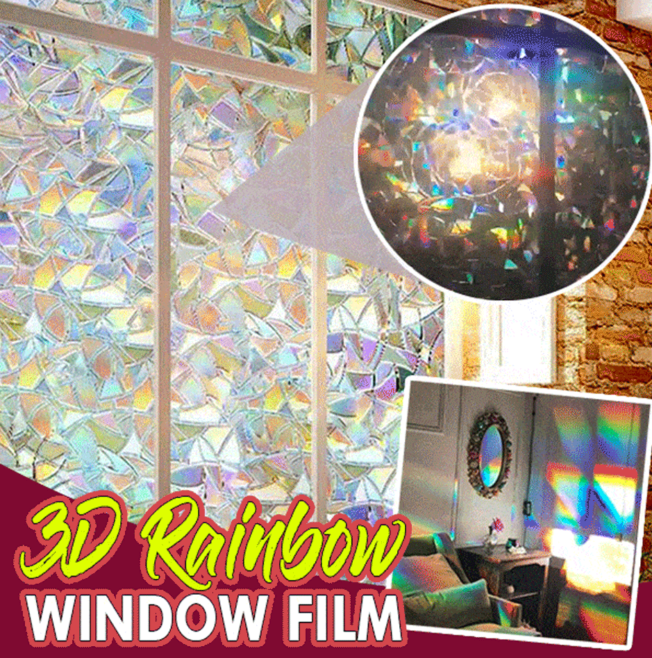 3D RAINBOW WINDOW FILM