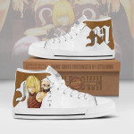 Mello High Top Canvas Shoes Custom Death Note Anime Sneakers - LittleOwh - 1