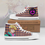 Caesar Anthonio Zeppeli High Top Canvas Shoes Custom JoJo's Bizarre Adventure Anime Sneakers - LittleOwh - 1