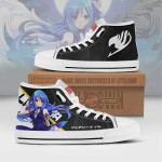 Juvia Lockser High Top Canvas Shoes Custom Fairy Tail Anime Sneakers - LittleOwh - 1