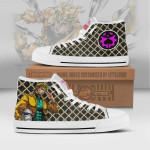 Dio Brando High Top Canvas Shoes Custom JoJo's Bizarre Adventure Anime Sneakers - LittleOwh - 1