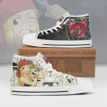 Winry Rockbell High Top Canvas Shoes Custom Fullmetal Alchemist Anime Mixed Manga Style - LittleOwh - 1